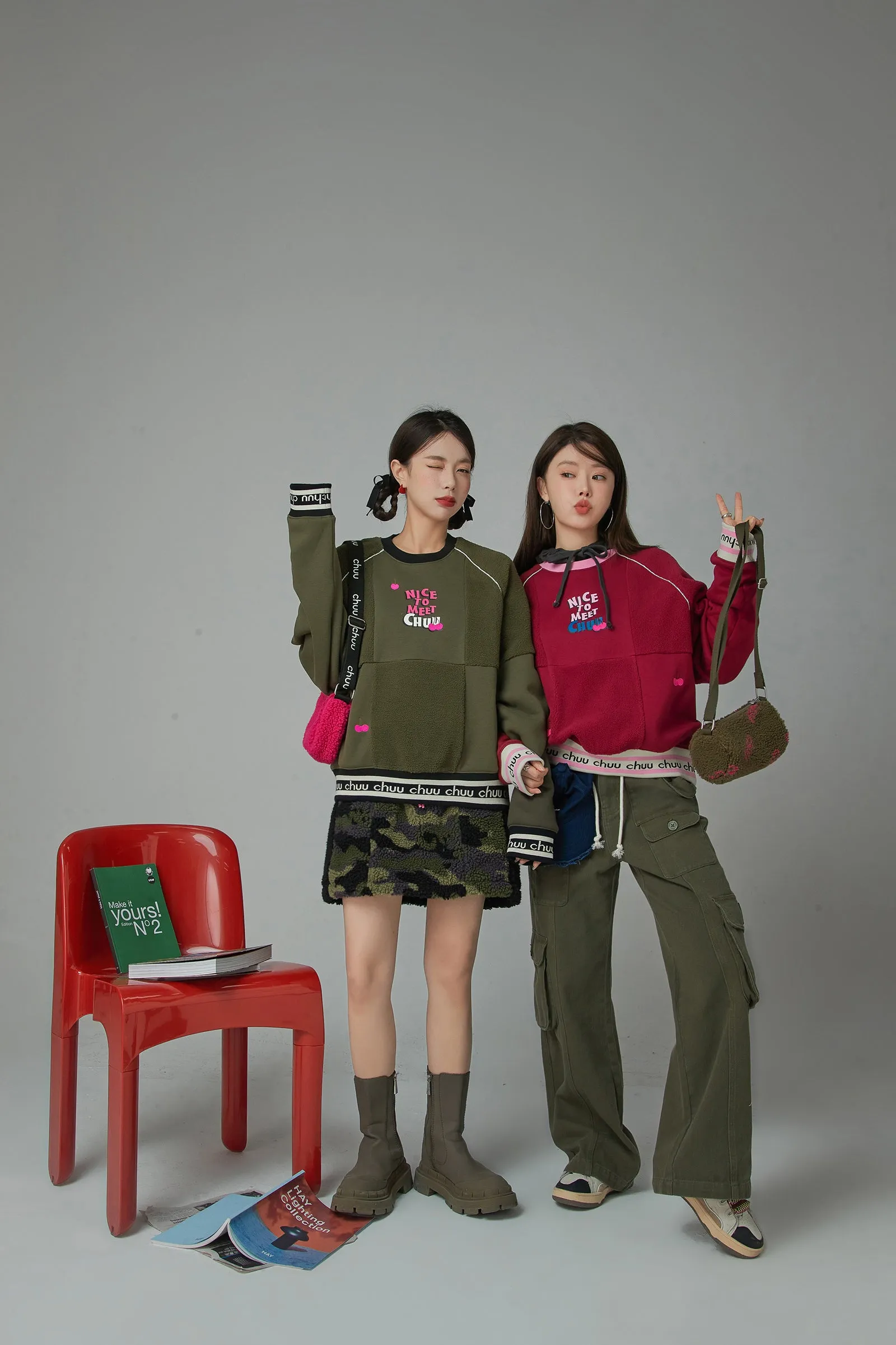 Extra Real Fleece Loose Fit Raglan Sweatshirt