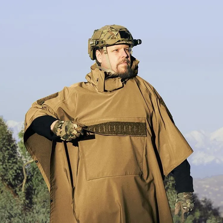 Hazard 4 Poncho Villa 2020 Version Technical Soft-Shell Poncho Coyote