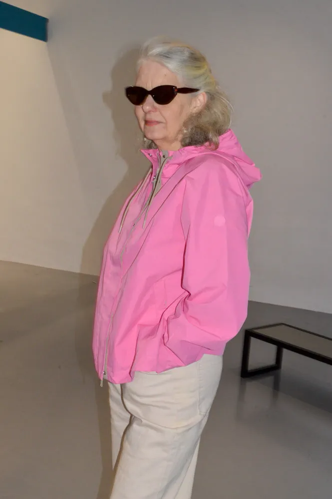 Tantä Dhuda Pink Cosmos Short Raincoat